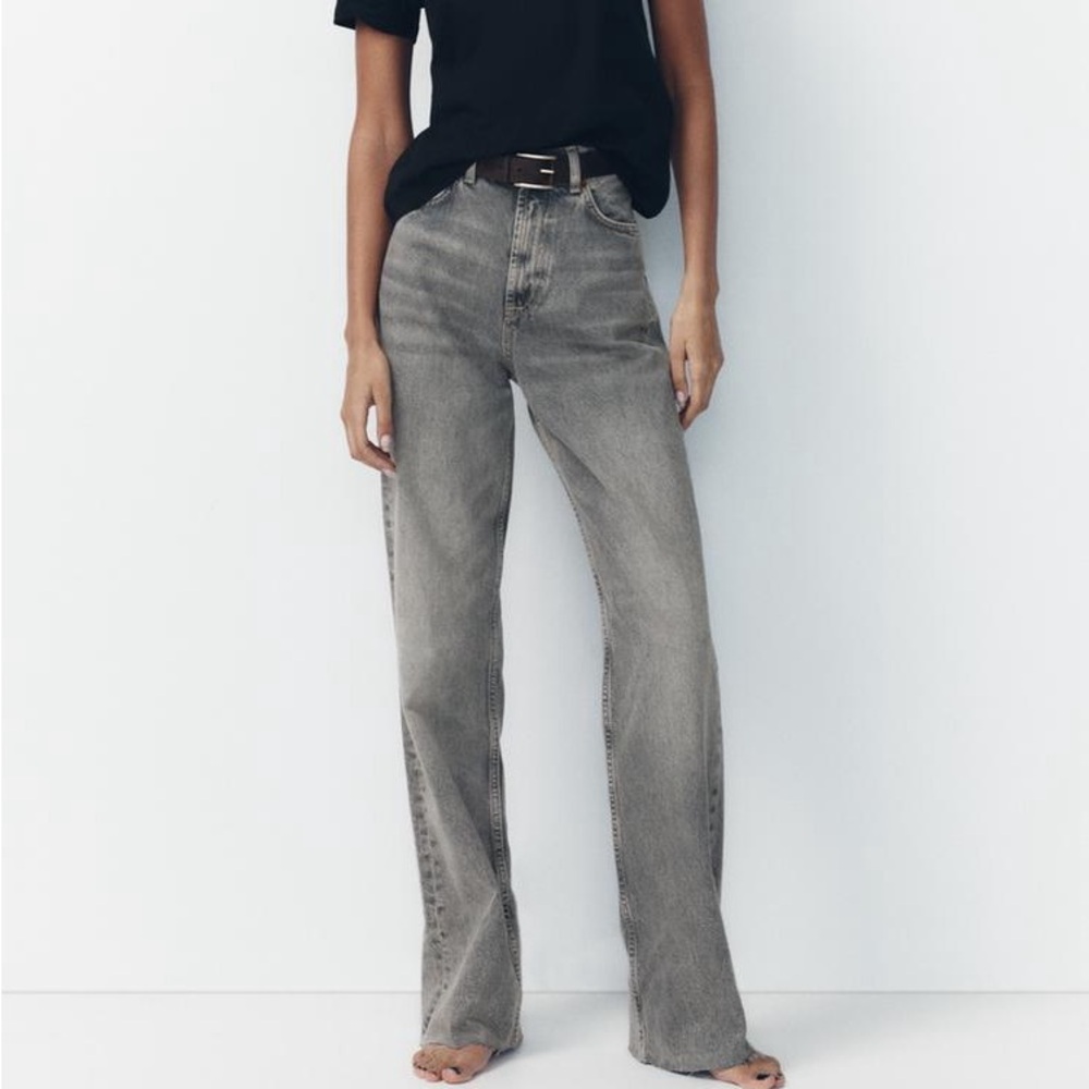 Zara Women’s Gray High Rise Full Length